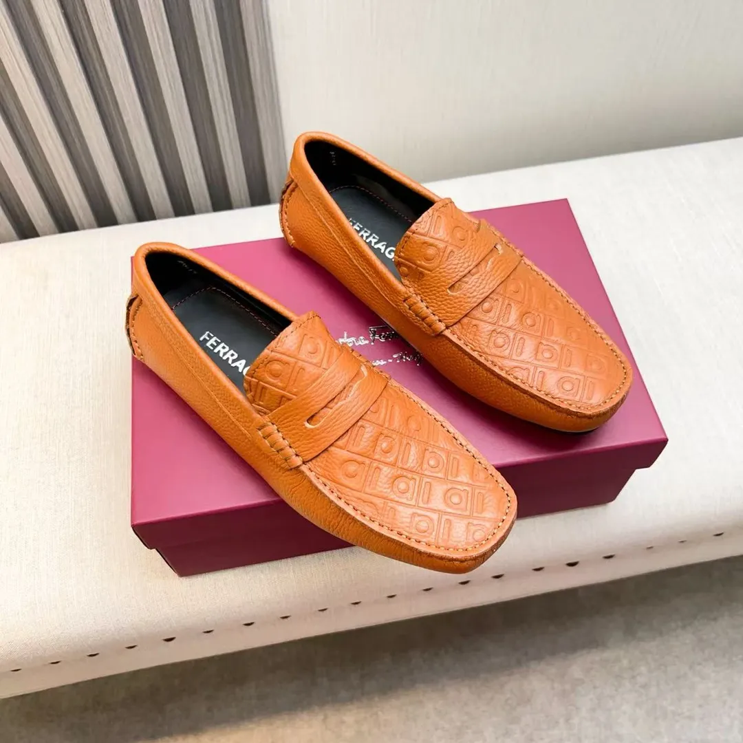 Men's men's shoes 💰620 Ferragamo new high-end quality 🔥 imported lychee pattern ➕ cowhide lining size 38-45